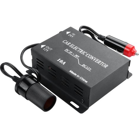 4V to 12V Car Buck Converter, 120W Car Cigarette Lighter 24V to 12V Power Supply Converter Transformer for Automotive, 20A