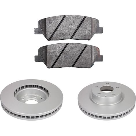 KIT FRENI ANTERIORI compatibile con KIA CARENS IV - DISCHI + PASTIGLIE OEM: P 30 070 / 17676 /SOSTITUZIONE DIRETTA/BASSA POLVERE/SILENZIOSO (1/5)