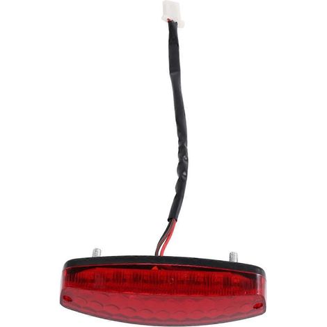 Feu stop rouge 12 V à 3 fils pour quad, moto tout-terrain, accessoires de signalisation et feux de voiture (1/4)