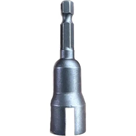 Clé à douille à ailettes de 6,35 mm, adaptateur à douille hexagonale pour outils électriques, tournevis électrique à fente, 1 pièce