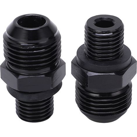Paar 8ANx1/4NPS-Aluminium-Getriebekühler für GM Turbo 350 400 4L60E 200RShort (1/5)