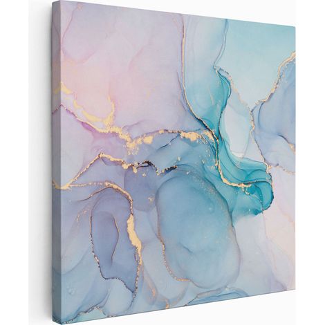 Tableau toile Carré - Effet marbré - 20x20 cm (1/2)