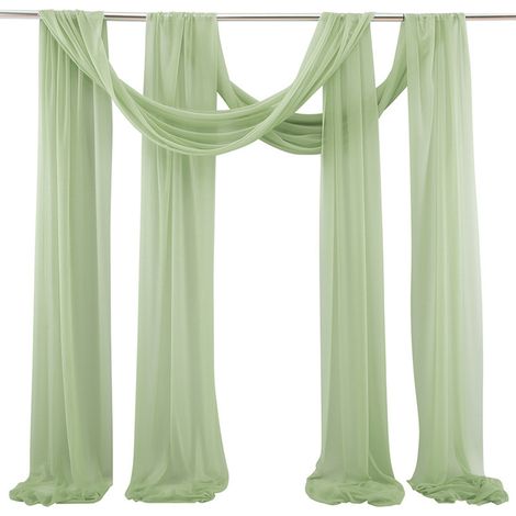 drapée rideaux de tulle fond d arche de mariage en extérieur