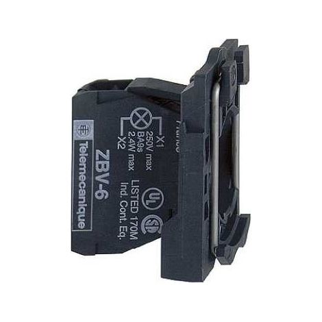 Corps pour voyant blanc ZB5 DEL intégrée 230 à 240 V - ZB5AVM1