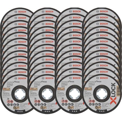 48x Bosch PRO 115mm 1mm X-LOCK Thin Slit Cutting Discs Inox Grinder 4.5 (1/4)