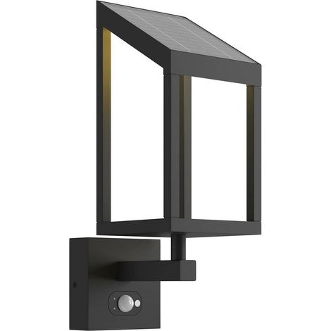 [GEBRAUCHT] B-Ware Lucande Außenwandleuchte Wandleuchte Außenlampe Led Solar Grafitgrau Bewegungsme