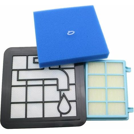 Kit de Filtres Lavables en Mousse pour Aspirateur Philips Power Pro Compact FC9331/09 FC9332/09 FC8010/01 FC8010 (1/5)