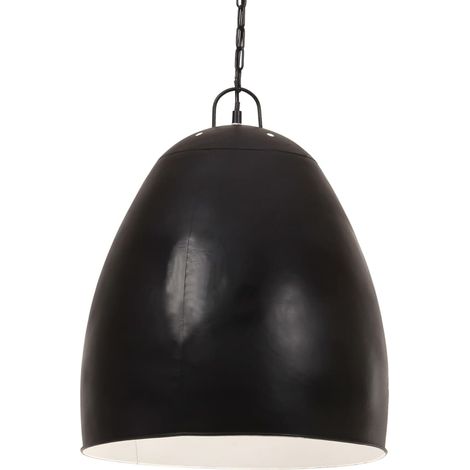 Hängelampe Industriestil 25 W Schwarz Rund 42 cm E27 (1/5)