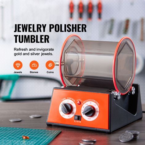 Tambour rotatif 5 kg polisseuse bijoux calibreuse centrifuge politeur pierres machine polissage bricolage (1/5)