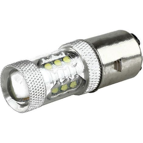 S'applique à l'ampoule de phare blanche 80W BA20D H6 à 16 LED pour moto/cyclomoteur/VTT ( ) (1/4)
