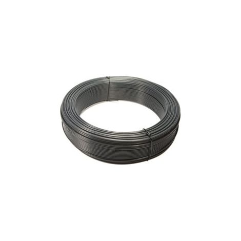 Cloture & Jardin – Fil de tension plastifié gris 2,40mm – Longueur 50m – Acier galvanisé pour maintien de grillage – Pour applications résidentielles