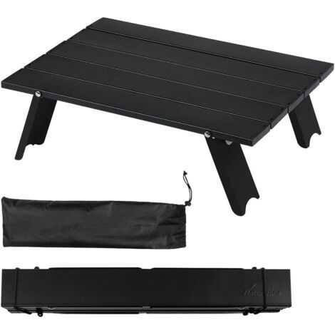 Table de camping, table de camping pliable en aluminium, portable, en aluminium, ultra légère, petite table de camping en aluminium, pour barbecue, pique-nique, extérieur (1/5)