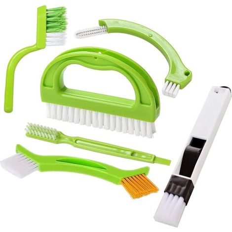 SABIR Lot de 6 Brosses de nettoyage de joints, pour carrelage, cuisine, salle de bain, fenêtre (1/5)