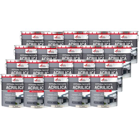Pittura acrilica per esterni: per facciate esterne e stucco - ARCAFAÇADE RENOV - 20 x 10 L Pietra - RAL 090 90 10 - ARCANE INDUSTRIES