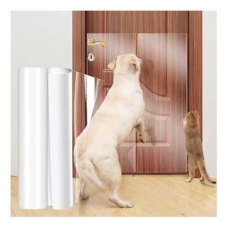 Protection Anti-Rayures pour Chat - Meubles de Chats Portes de Chien Transparente (1/5)