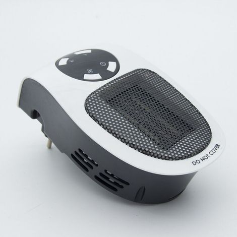 Réchauffeur de Merveille 500W, Mini-convecteur portatif avec télécommande, Chauffage électrique Individuel à 3 Niveaux en céramique pour la Maison et Le Bureau Use-220V (1/4)
