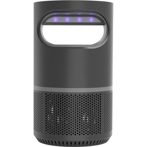 Lampada ammazzainsetti LED "Lumbre" (3W 220/240V) IP44 21,5xØ12cm in metallo e ABS di colore nero