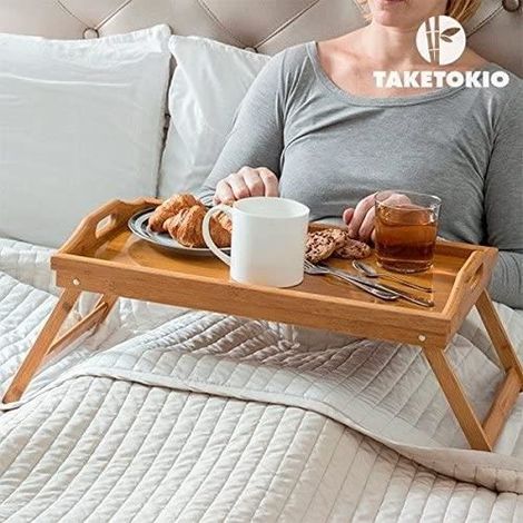 Plateau - Bambou - Pliable - 50 x 30 cm - Design Contemporain (1/4)