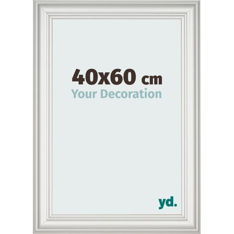 yd. - Cadre photo 40x60 - Blanc Patine - MDF - Lazio
