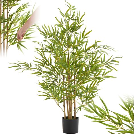 Bambou artificiel à l'aspect naturel très volumineux hauteur 120cm (1/5)
