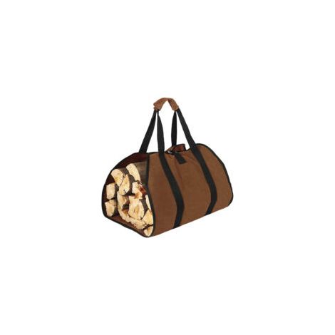 Sac de transport pour bois de chauffage, couleur marron, sac robuste pour usage domestique (1/5)