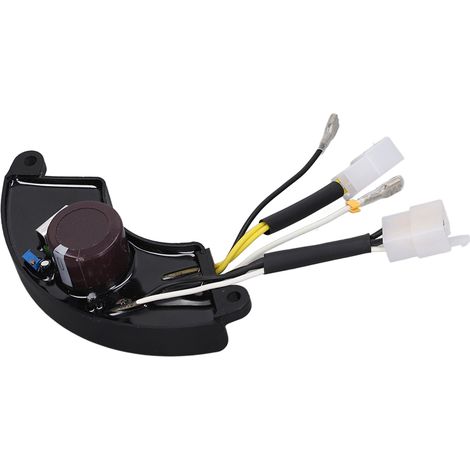 Régulateur de tension AVR 5kW, accessoire générateur triphasé 8 fils à boîtier moulé incurvé (avec tôle d'aluminium). (1/5)
