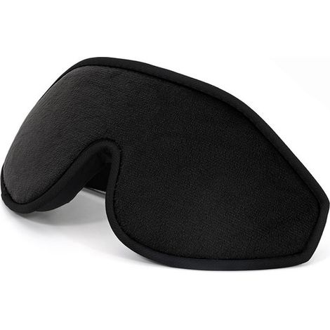 Masque de sommeil en mousse à mémoire de forme - Masque pour les yeux - Masque de sommeil - Mousse à mémoire de forme - Noir (1/5)