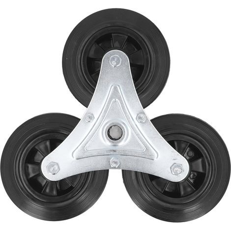 Replacement climbing wheel, Heavy duty 6 inch, Tri-climber rubber, For shopping cart and utility vehicle (1/5)