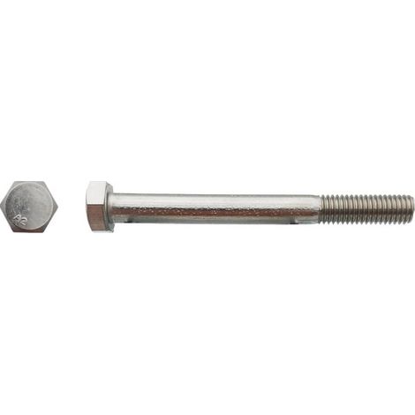 50 Vis Métaux Tête Hexagonale F/Partiel 8 x 120 mm - DIN 931 - Inox A2 - D-Work