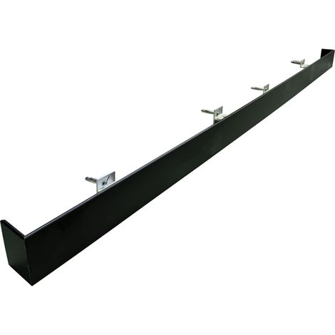 Binario per porte scorrevoli in alluminio anodizzato CACHE / Dimensioni: 1M95cm  Nero