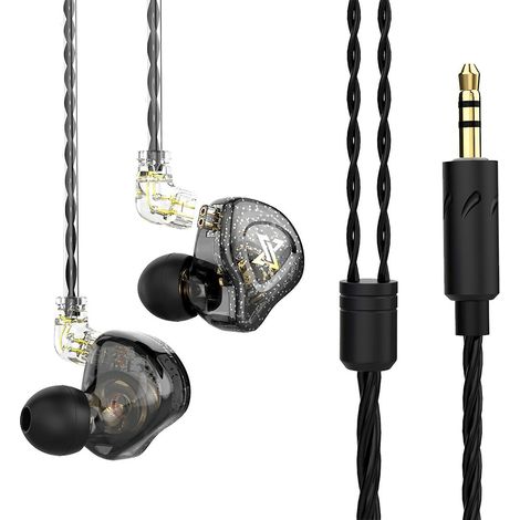 QKZ AK6 Max 3,5-mm-Kabelkopfhörer, dynamischer Musik-Ohrhörer, abnehmbares Kopfhörerkabel, Ohrbügel, Sport (1/5)