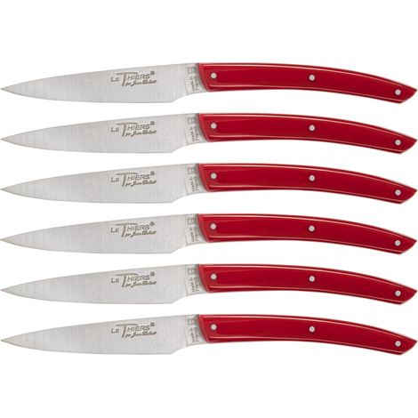 Laguiole Jean Dubost Messer Set 6 tlg., Acrylic Red (1/3)