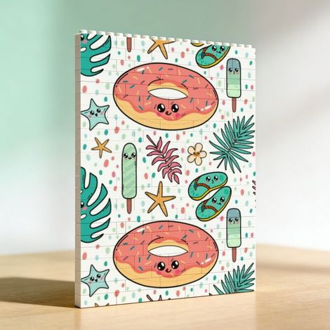 Cadre anniversaire en blocs créatif, cadeau idéal pour couples (1/5)