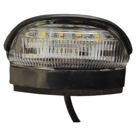 Luz LED universal de 12V/24V para matrícula trasera, compatible con coches, autobuses, remolques, camiones, furgonetas, barcos, autocaravanas, todoterrenos y caravanas todoterreno. (1/5)