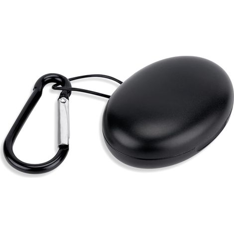 Ear Plug Case, Portable Étui de Rangement avec Porte-Clés de Voyage Organisateur de Bouchons d'oreille Petite Mallette de Rangement pour Voyage (Ovale) (1/5)