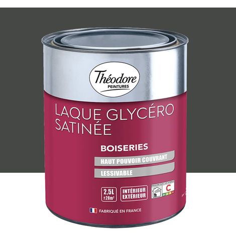 Laque Glycéro Satinée Théodore Noir 2,5 L (1/2)
