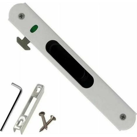 Serrure De Porte Coulissante - Acier Inoxydable - Pour Portes Et Fenêtres Coulissantes En Verre - 1 Pièce (1/4)