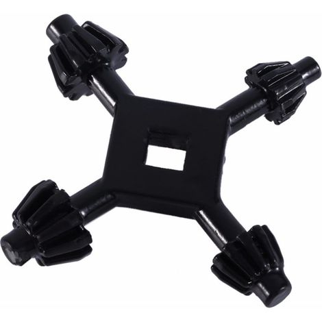 Llave portabrocas de acero multifuncional 4 en 1, llave portabrocas portátil para taladros de columna. (1/5)
