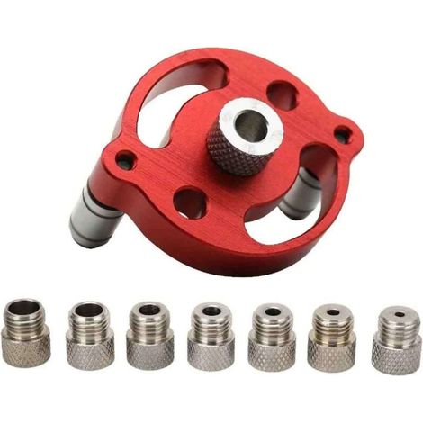 Gabarit de Percage Vertical, Kit de Recherche de centre de travail, Localisateur de guide avec douilles de perçage 3/4/5/6/7/8/9/10mm pour Perçage et Repérage du Centre