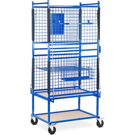 Chariot de rangement pour carrosserie 60 x 90 x 202 cm 220 kg