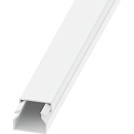Mini Canaleta Eléctrica para Mecanismos 25x17 (2 Metros)  Blanco   IluminaShop