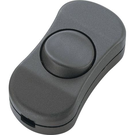 TRU COMPONENTS TC-R13-901 Interruttore a filo passante Nero 1 x Off / On 3 A 1 pz.