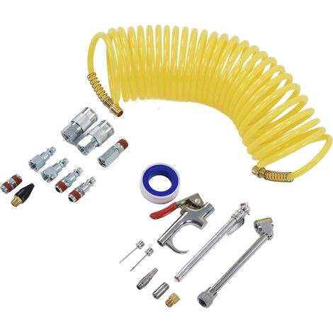 Kit de raccords rapides 1/4 NPT pour compresseur, pistolet à air et gonflage pneus, ensemble professionnel complet.