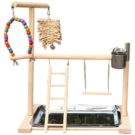 Aire de Jeux pour Oiseaux avec Support pour Perroquet pour Animaux de Compagnie (1/5)