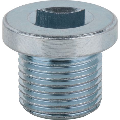 KS Tools Ölablassschraube, Innen4kant 8 mm, M18x1,5x16 mm, 25er-Pack (1/3)