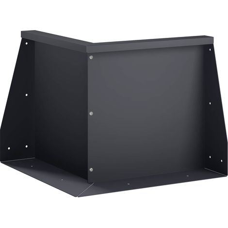 Retaining Wall 50 x 50 x 40 cm Steel Anthracite vidaXL