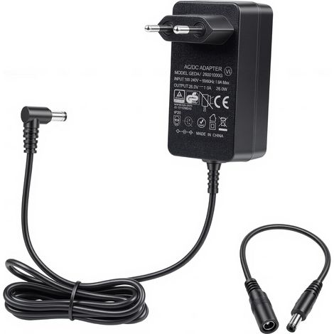 26V 1A 26W Adaptateur Secteur Alimentation Chargeur pour P8 pour P8 / P8 Plus /P8 Max P8EU2 /P9 P9-US /P10 Aspirateur Balai Transformateur AC/DC Charger Adapter (1/5)