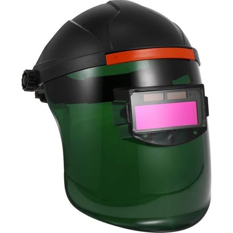 Máscara de soldadura opaca alimentada por energía solar, casco de seguridad para soldadura, protector facial (1/4)