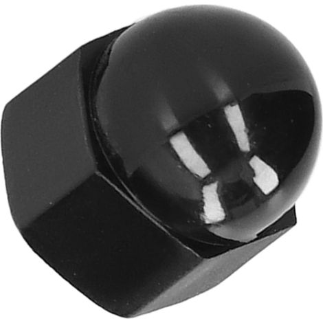 10 Pièces de Capuchons de Protection Hexagonaux en Plastique Noir pour Écrous M12 - Quincaillerie Industrielle