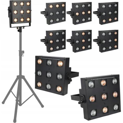 LIGHT4ME Panel cegador solar, iluminación halógena para escenarios, estilo retro vintage D